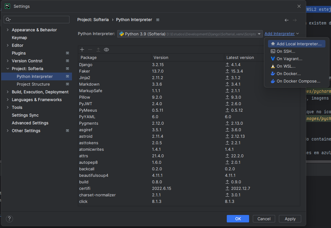 Pycharm Settings